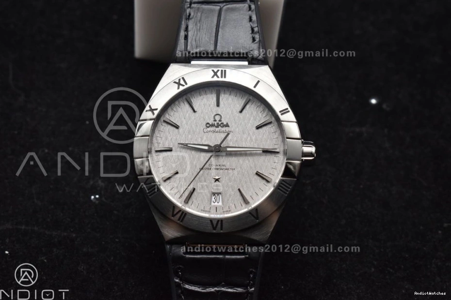 1:1 Gummy Constellation Compact SS 548 Super Black A8900 Clone on Edition Strap VSF Best Gray Dial 1016